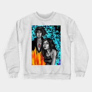 Sandman and Death Original Fan Art Crewneck Sweatshirt